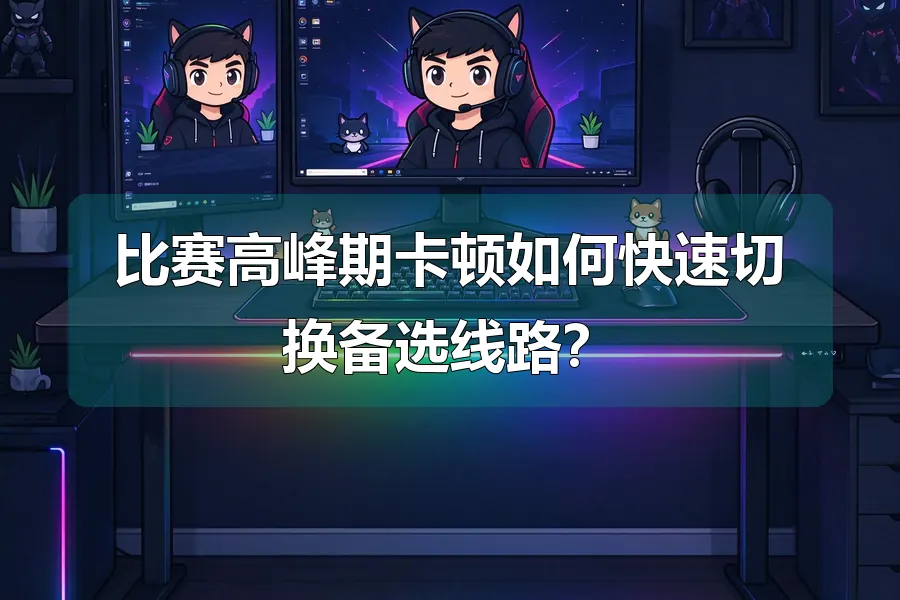 比赛高峰期卡顿如何快速切换备选线路？